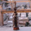 tribal god couple statues 17"
