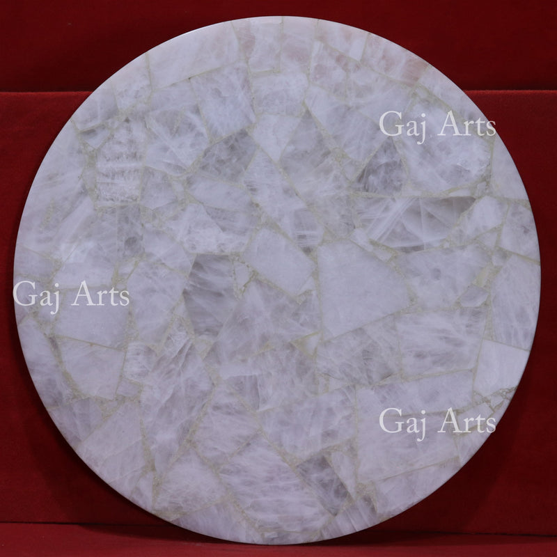 White Agate Table Top 54