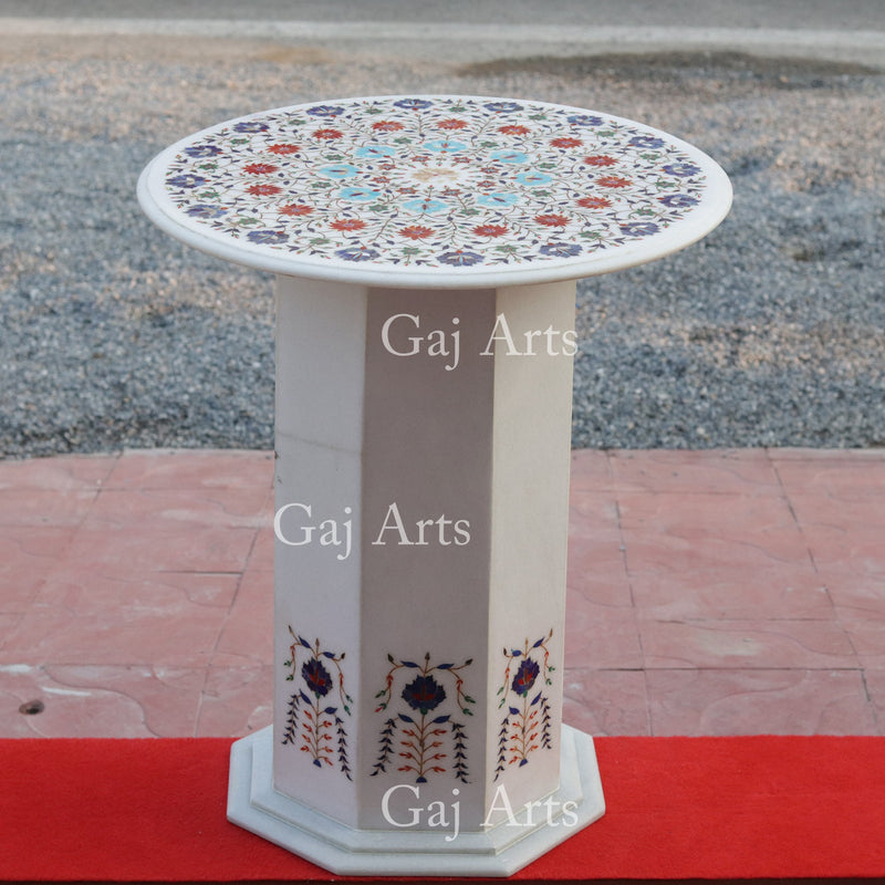 MARBLE INLAY STAND 27”