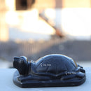 Rajasthan Black Marble Kachua Tortoise Idol | 9 Inch