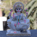 White Marble Lakshmi Maa Idol | 9 Inch