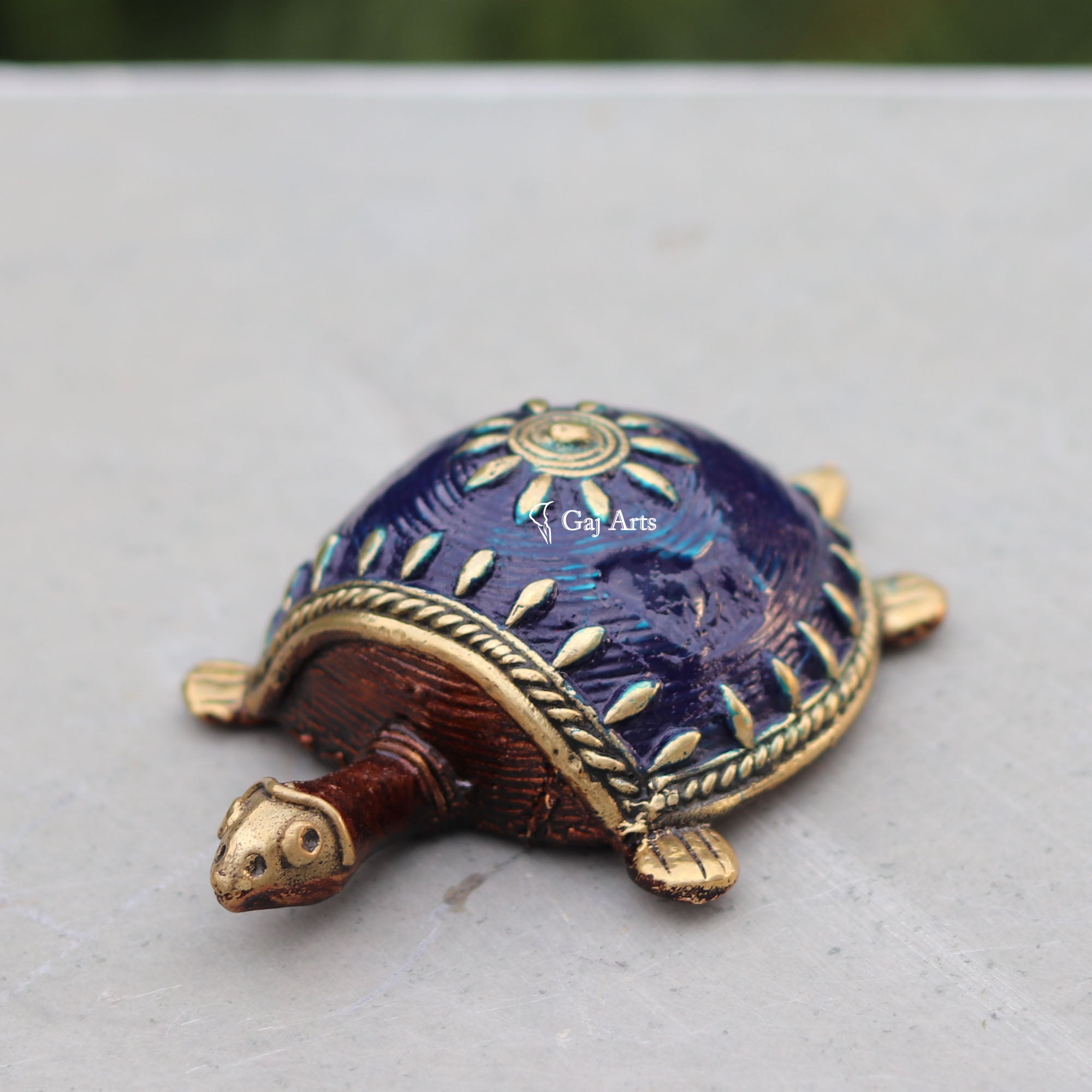 Mini Bastar Dhokra Art Tortoise | 3 Inch