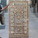 White Marble Jali Wall Panel | 81 Inch