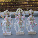 White Marble Ram Jodi Idol | 24 Inch