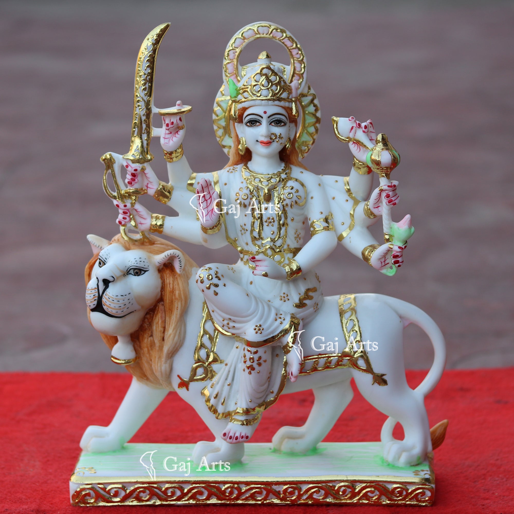 Marble Durga Maa Idol | 15 Inch