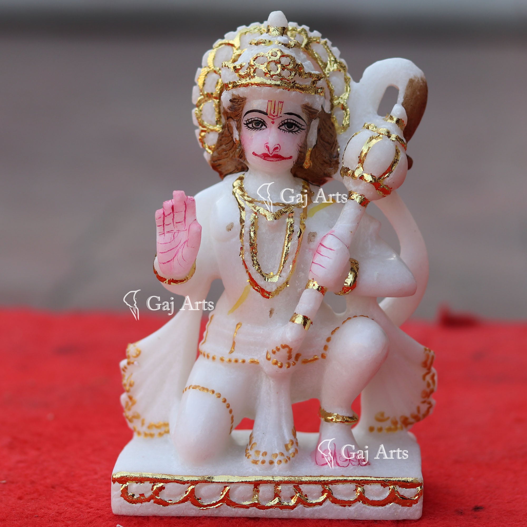 Marble Hanuman Ji Idol | 6 Inch