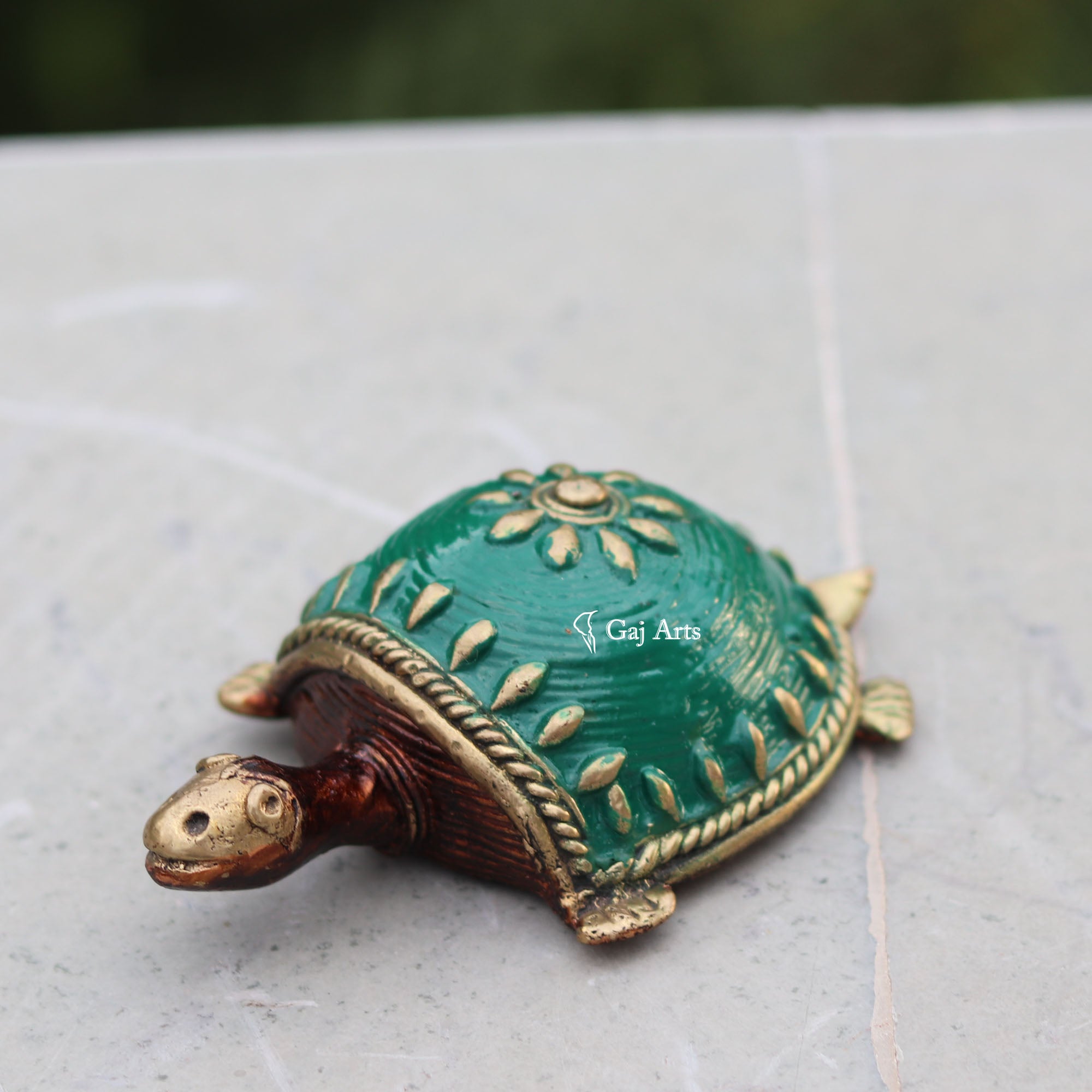 Handcrafted Bastar Dhokra Art Mini Tortoise | 3 Inch