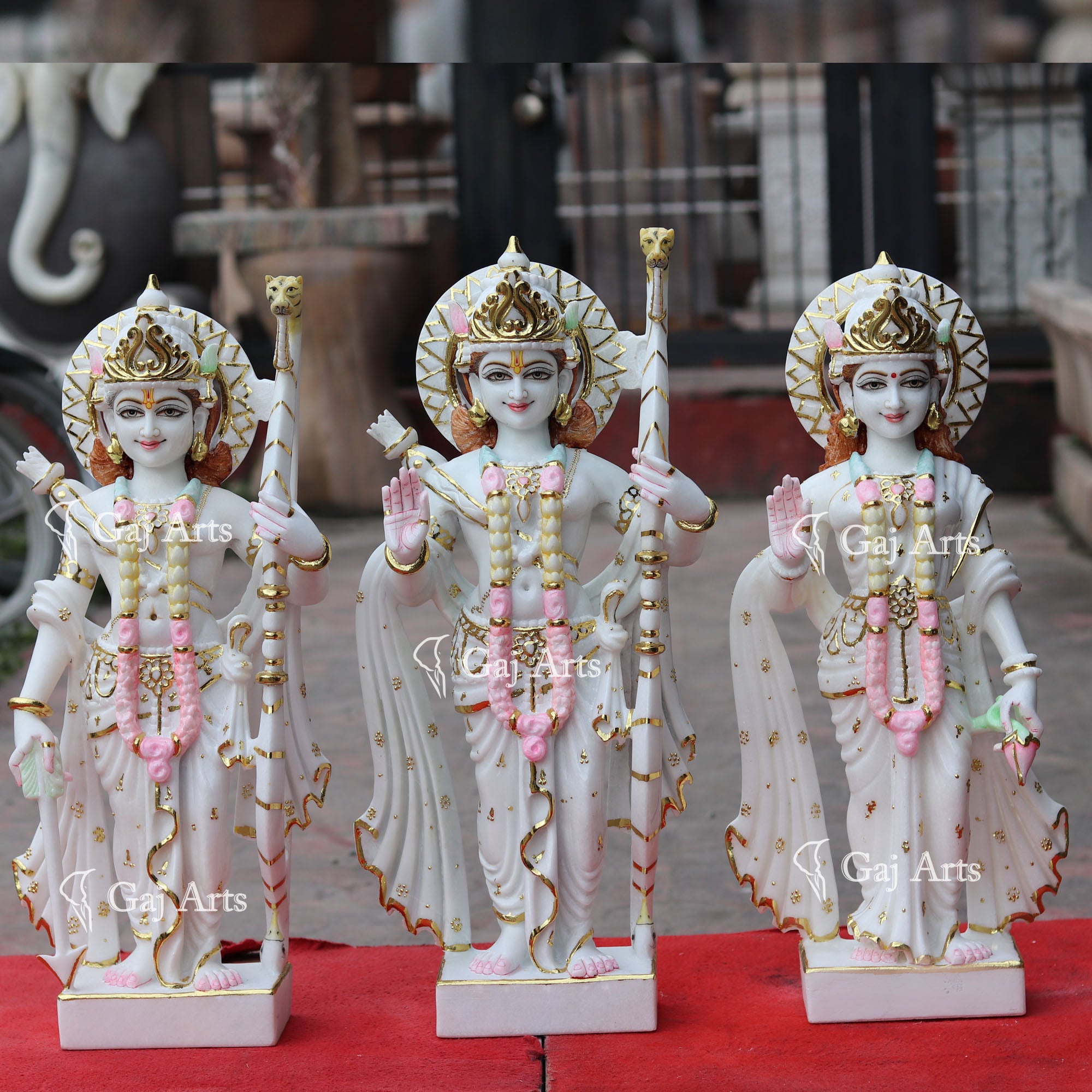 Marble Ram Jodi Idol | 24 Inch