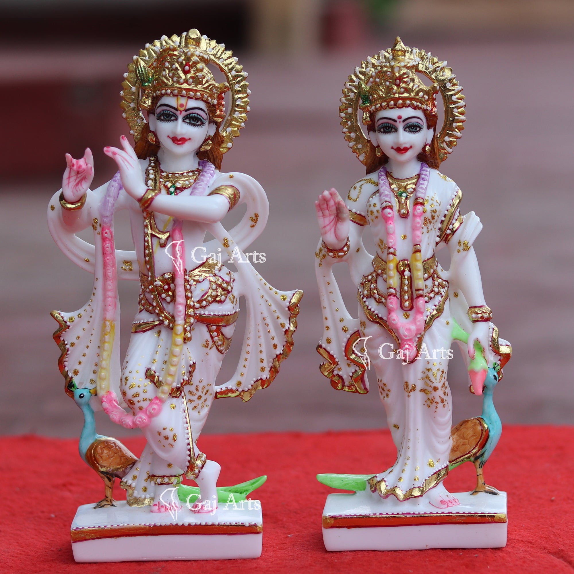 Marble Radha Krishna Idol | 9 Inch