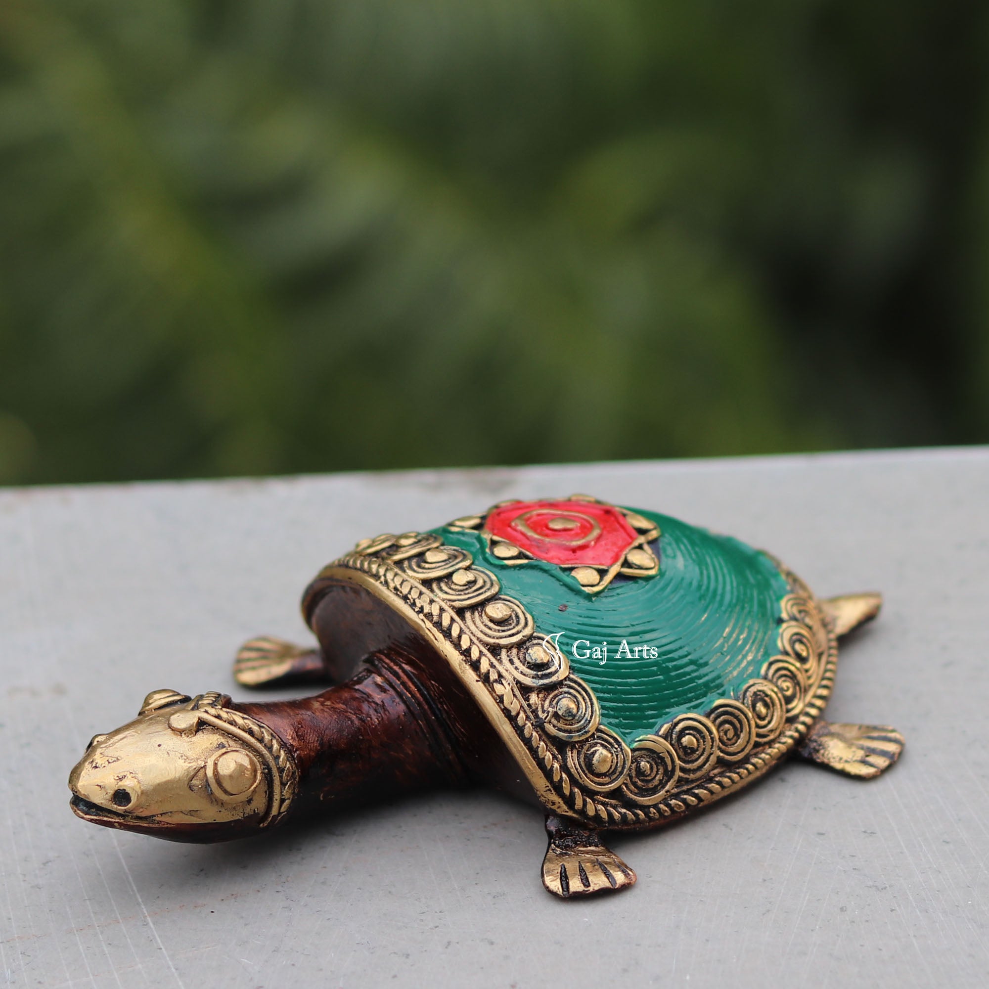 Bastar Dhokra Art Tortoise Figurine | 4.5 Inch