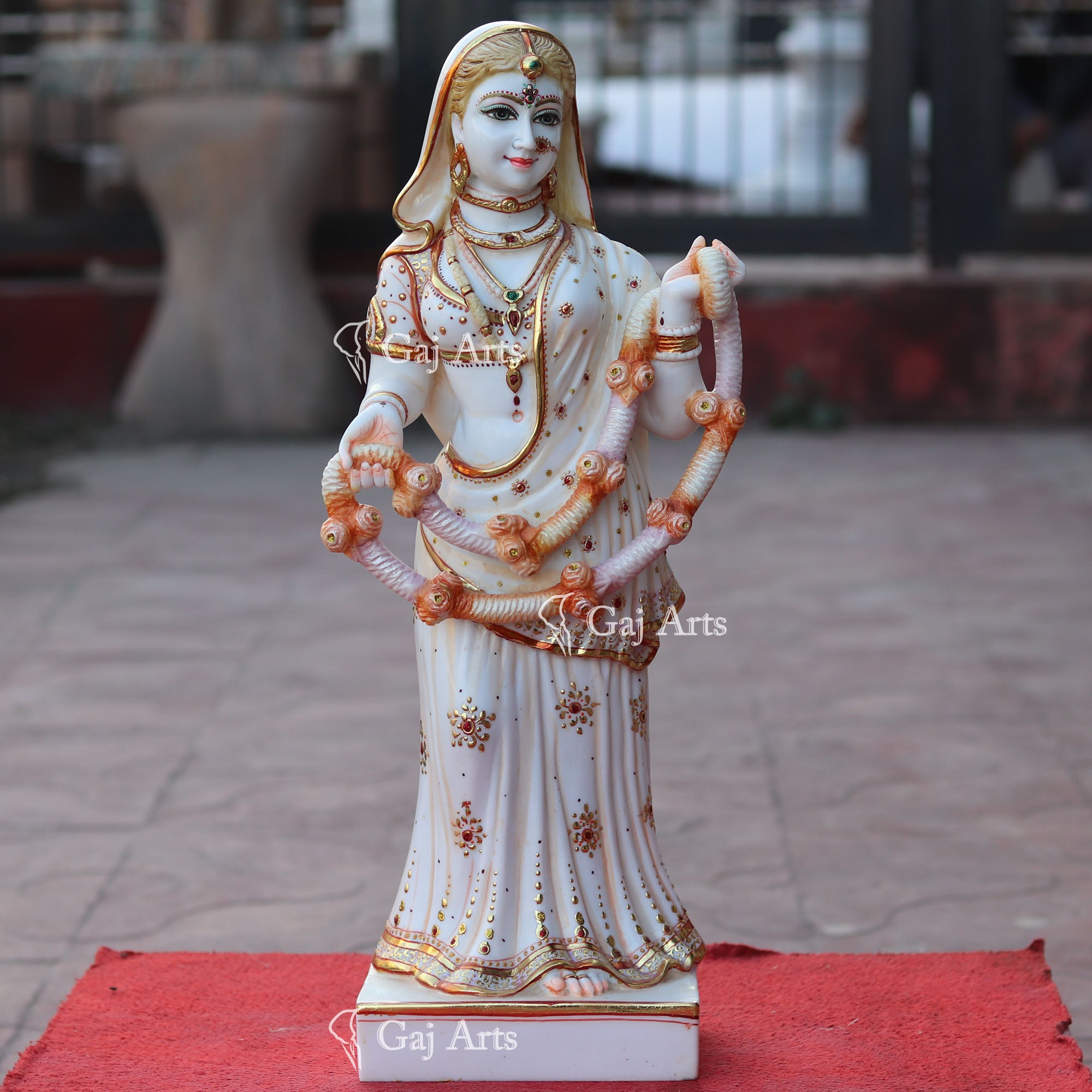 Marble Powder Bani Thani Statue | 24 Inch