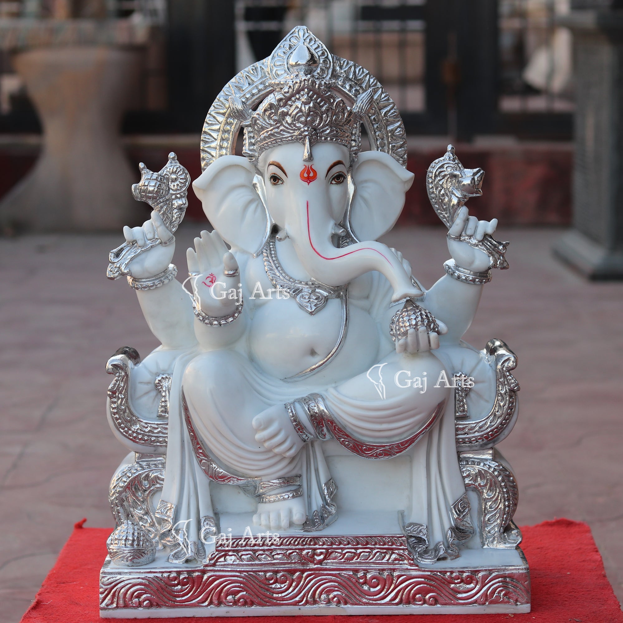 Makrana Marble Powder Ganesh Idol | 24 Inch