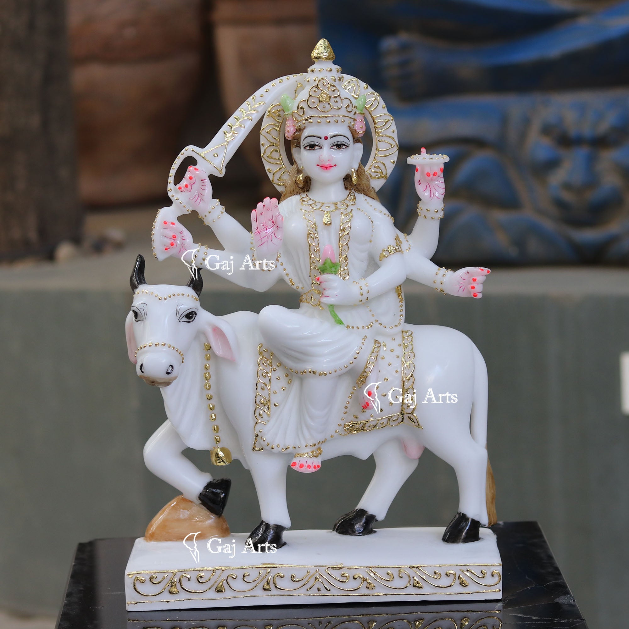 White Marble Umiya Maa Idol | 18 Inch