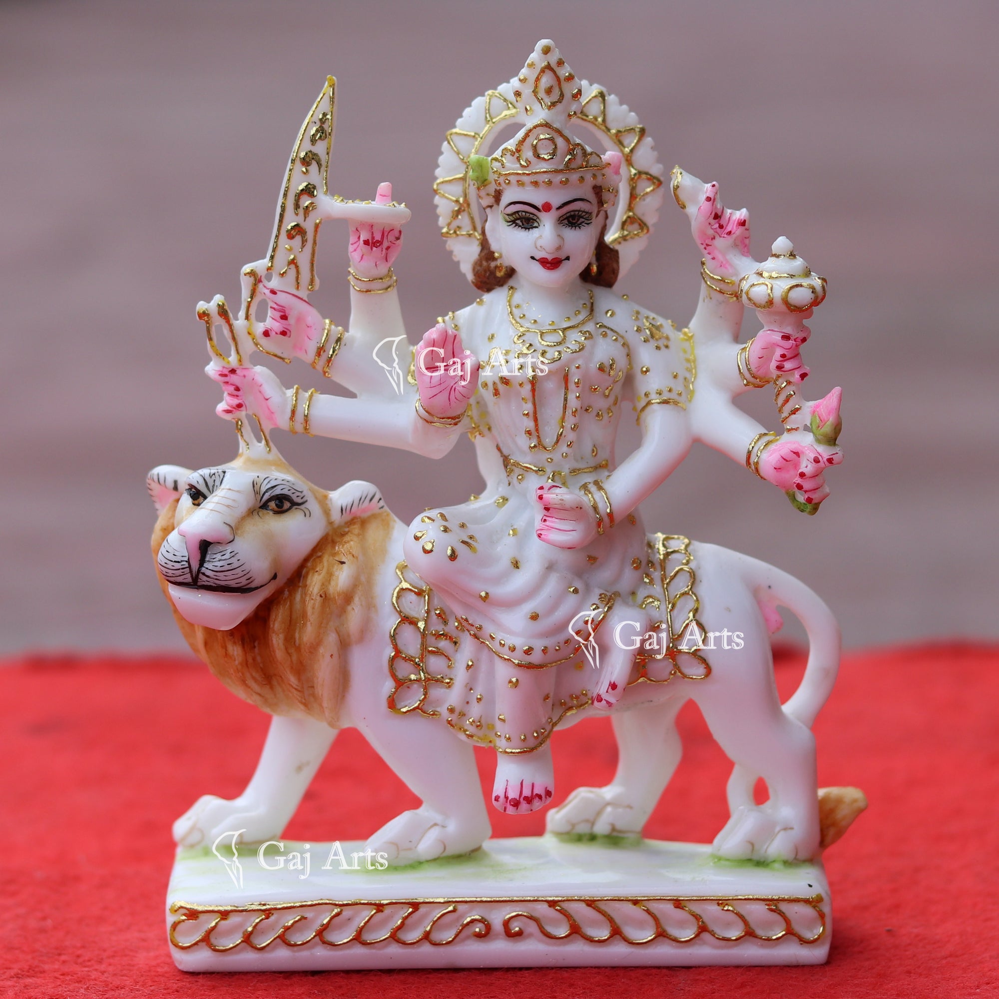 Marble Durga Mata Statue | 6 Inch