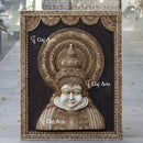White Marble Kathakali Wall Panel | 48 Inch