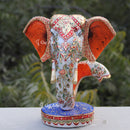 Modern Hand Painted Marble Ganesh Statue | 8 Inch