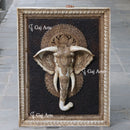 Elephant Face Wall Panel 48"