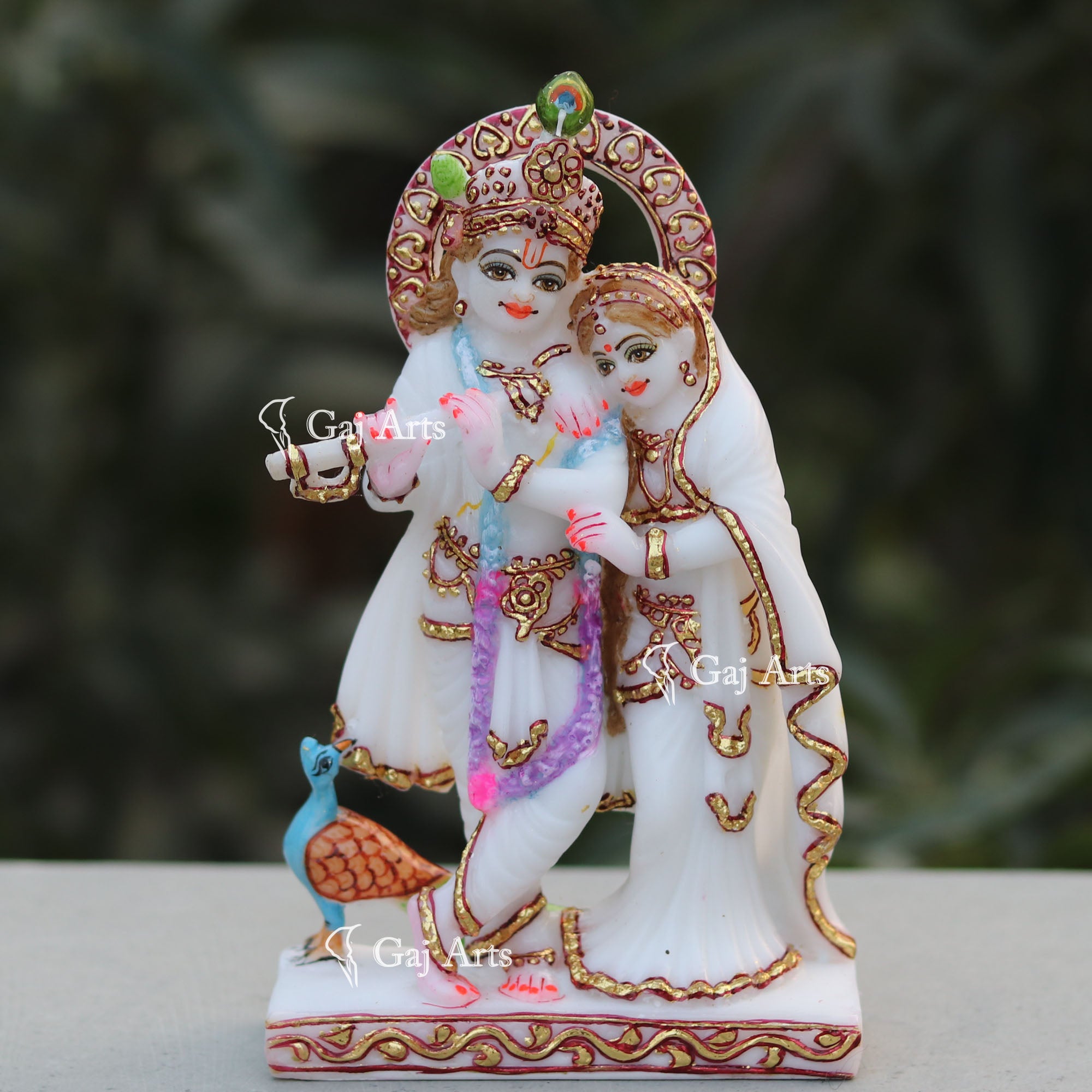 Marble Radha Krishna Idol | 7 Inch