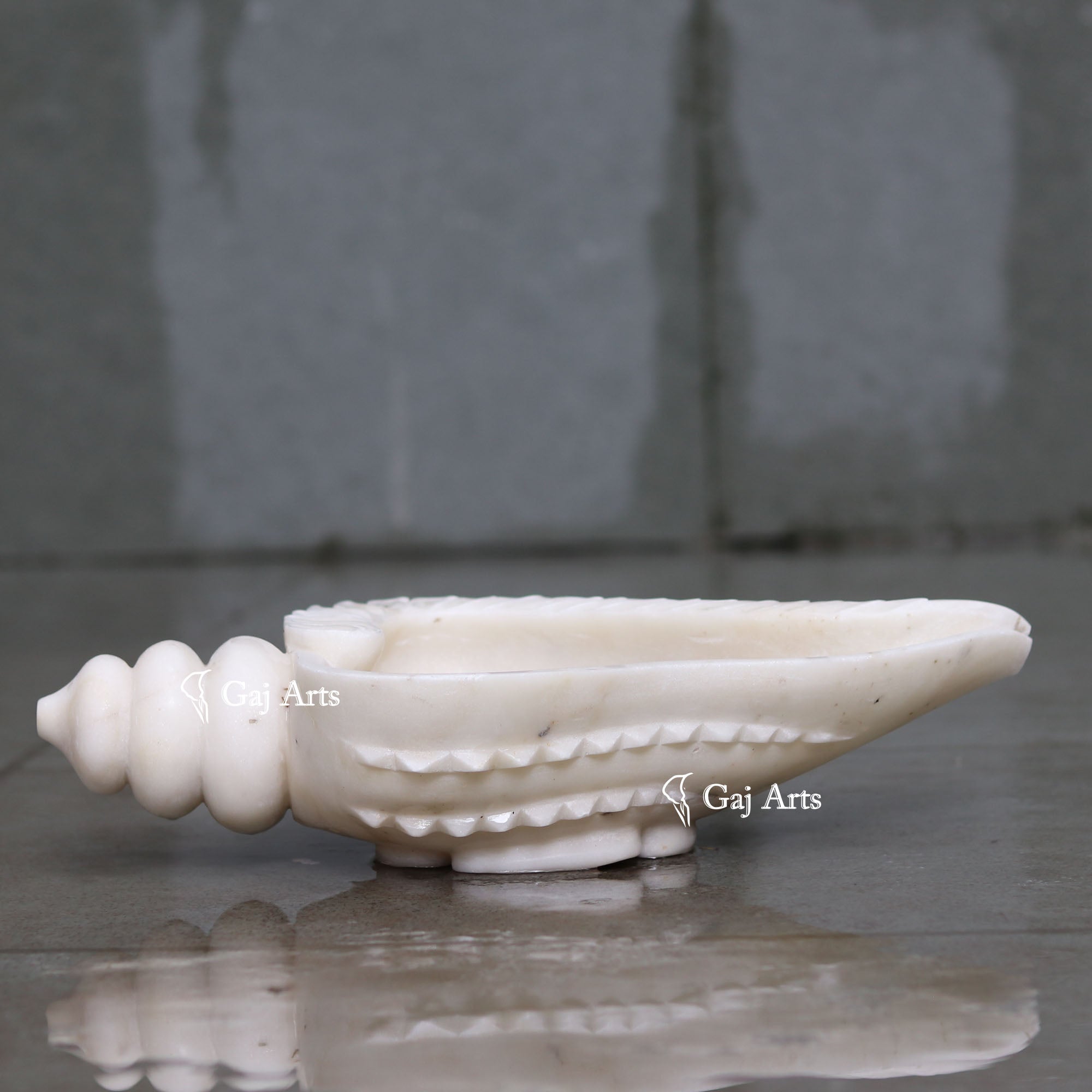 White Marble Royal Floral Bowl | 18 Inch