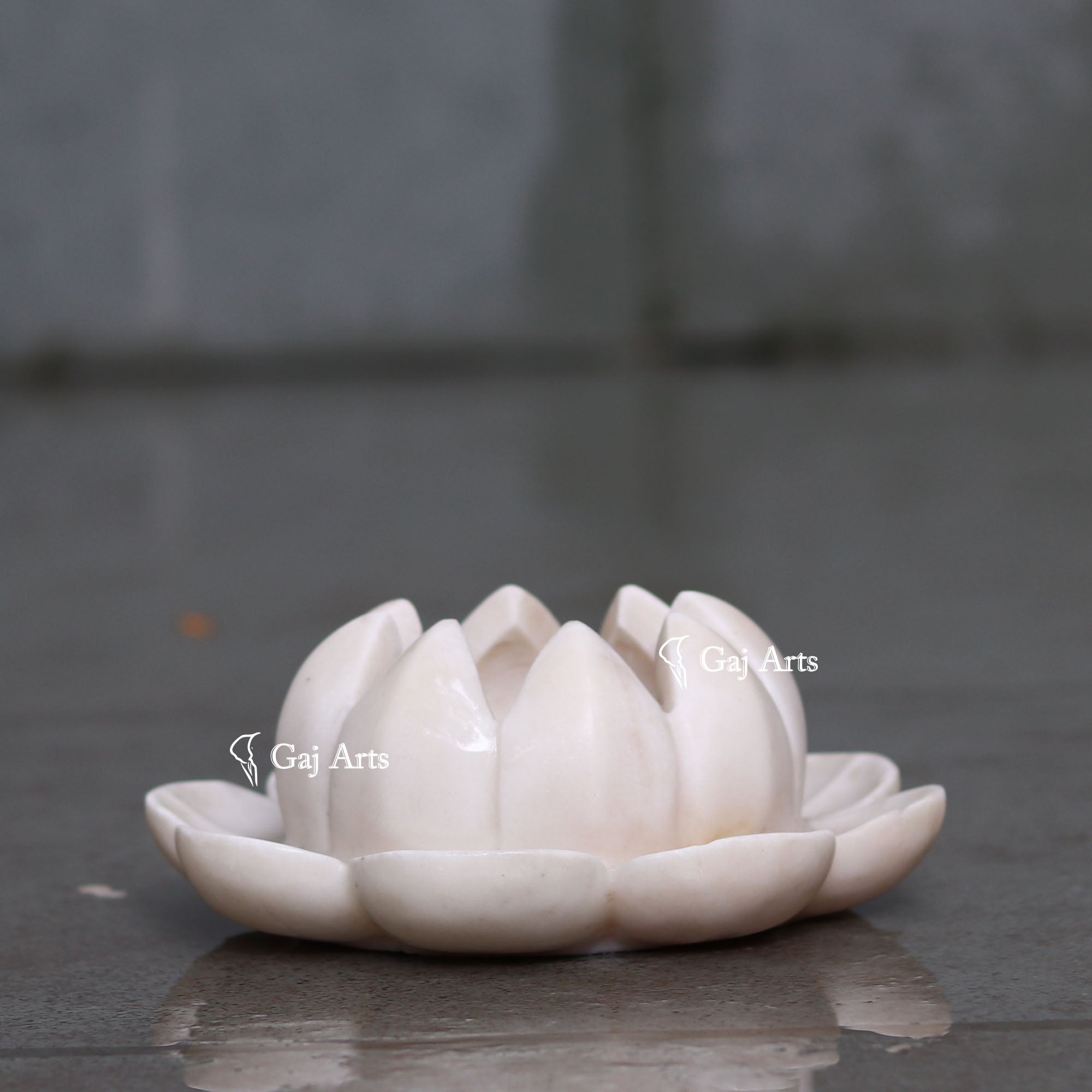 White Marble Chic Flower Bowl | 8 Inch