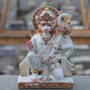 Ethiopia Marble Hanuman Ji Idol | 12 Inch
