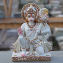Ethiopia Marble Hanuman Ji Idol | 12 Inch