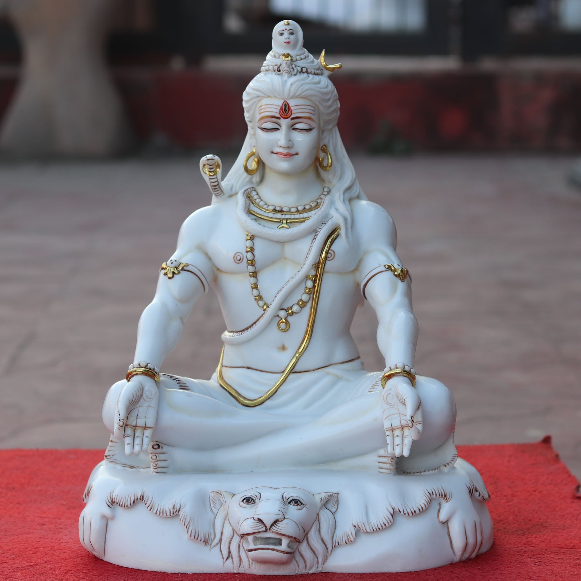 Makrana Marble Shiva Statue | 18 Inch