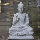 White Marble Buddha Statue | 30 Inch