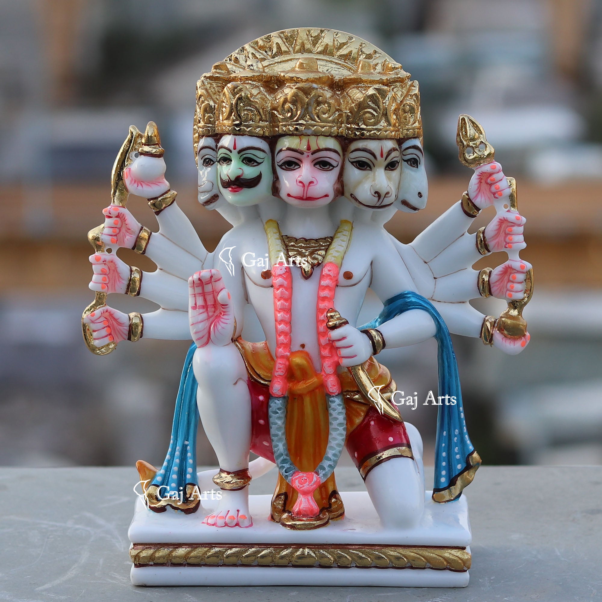 Panchmukhi Hanuman Ji Idol | 9 Inch
