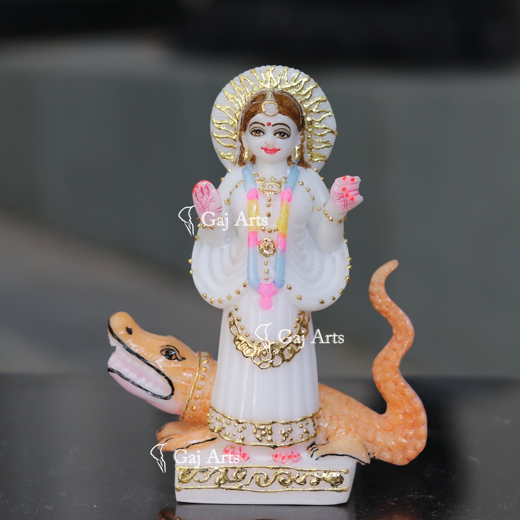 Marble Ethiopia Khodiyar Maa Idol | 7 Inch