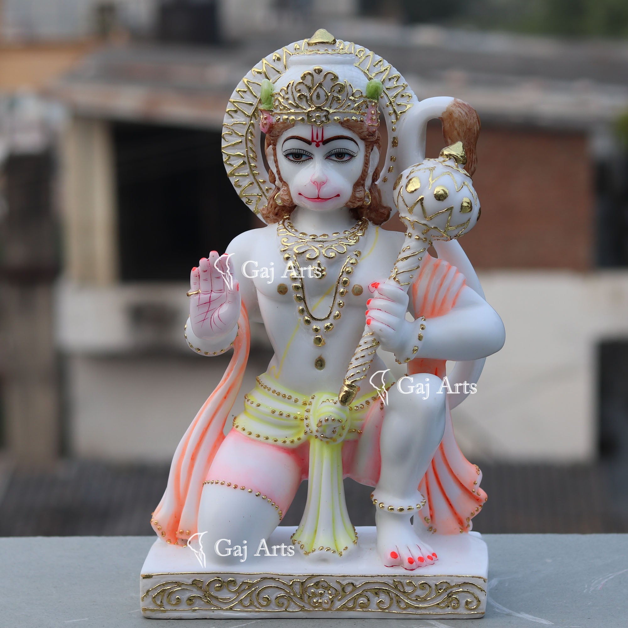 Marble Hanuman Ji Idol | 15 Inch