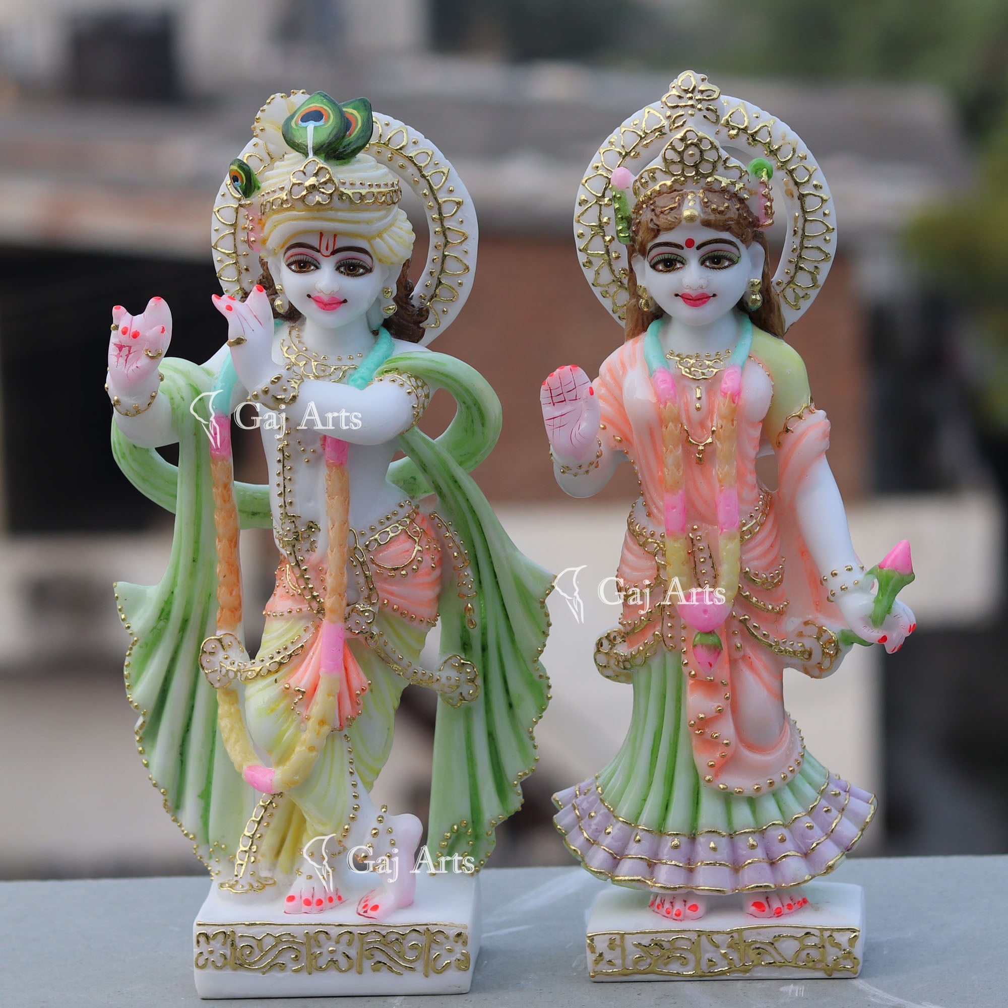 Marble Radha Krishna Idol | 12 Inch
