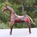 Dhokra Art Horse 11"