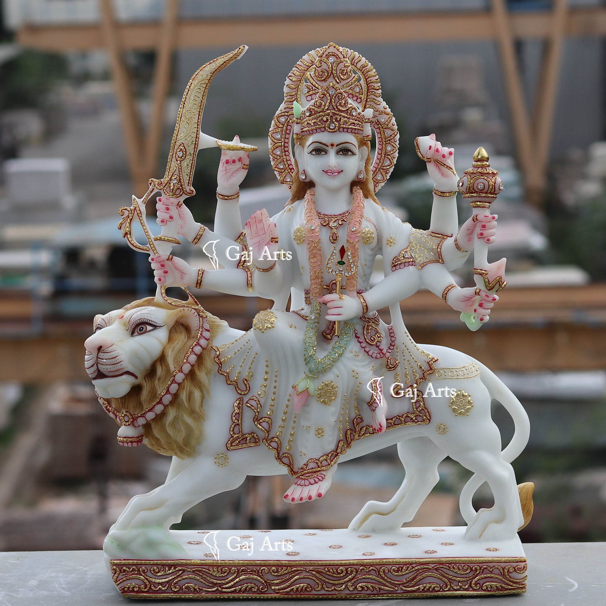 Marble Durga Maa Idol | 18 Inch