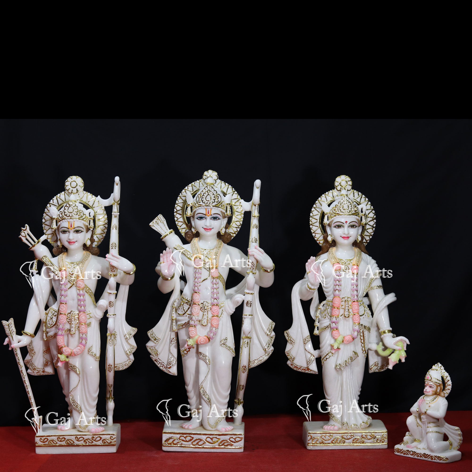 White Makrana Marble Ram Jodi Idol | 36 Inch