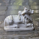Makrana Marble Nandi Idol | 18 Inch