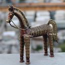 Dhokra Art Horse 11"