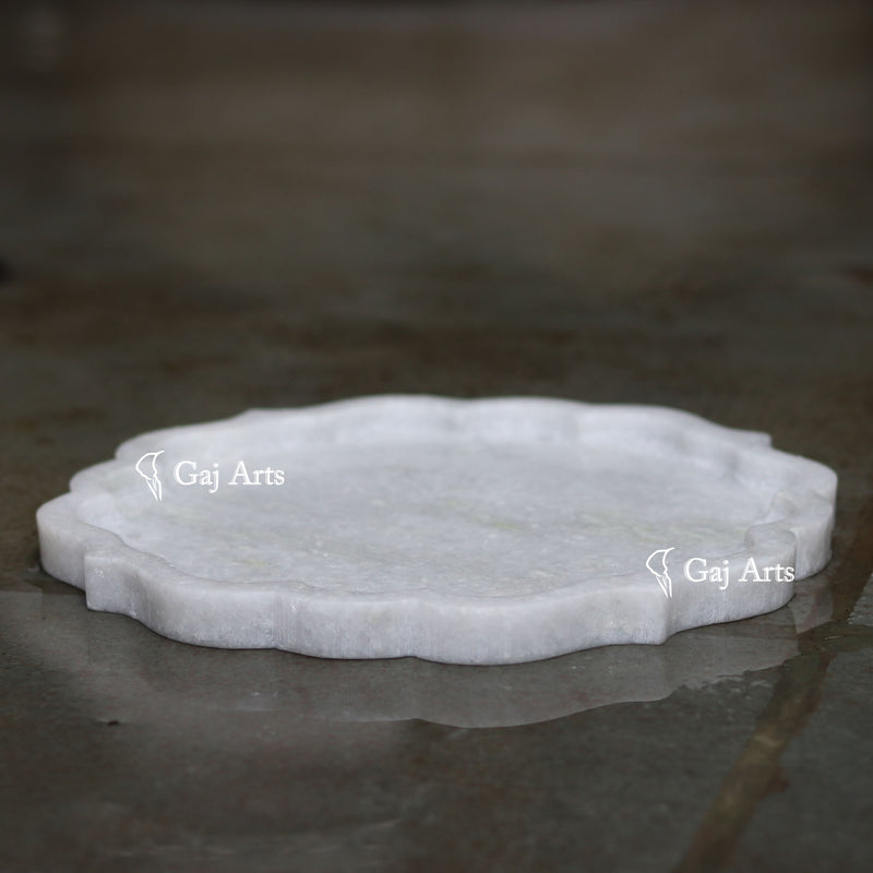 Marble Flower Bowl 9"