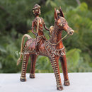 Dhokra Art Horse Riding 11"