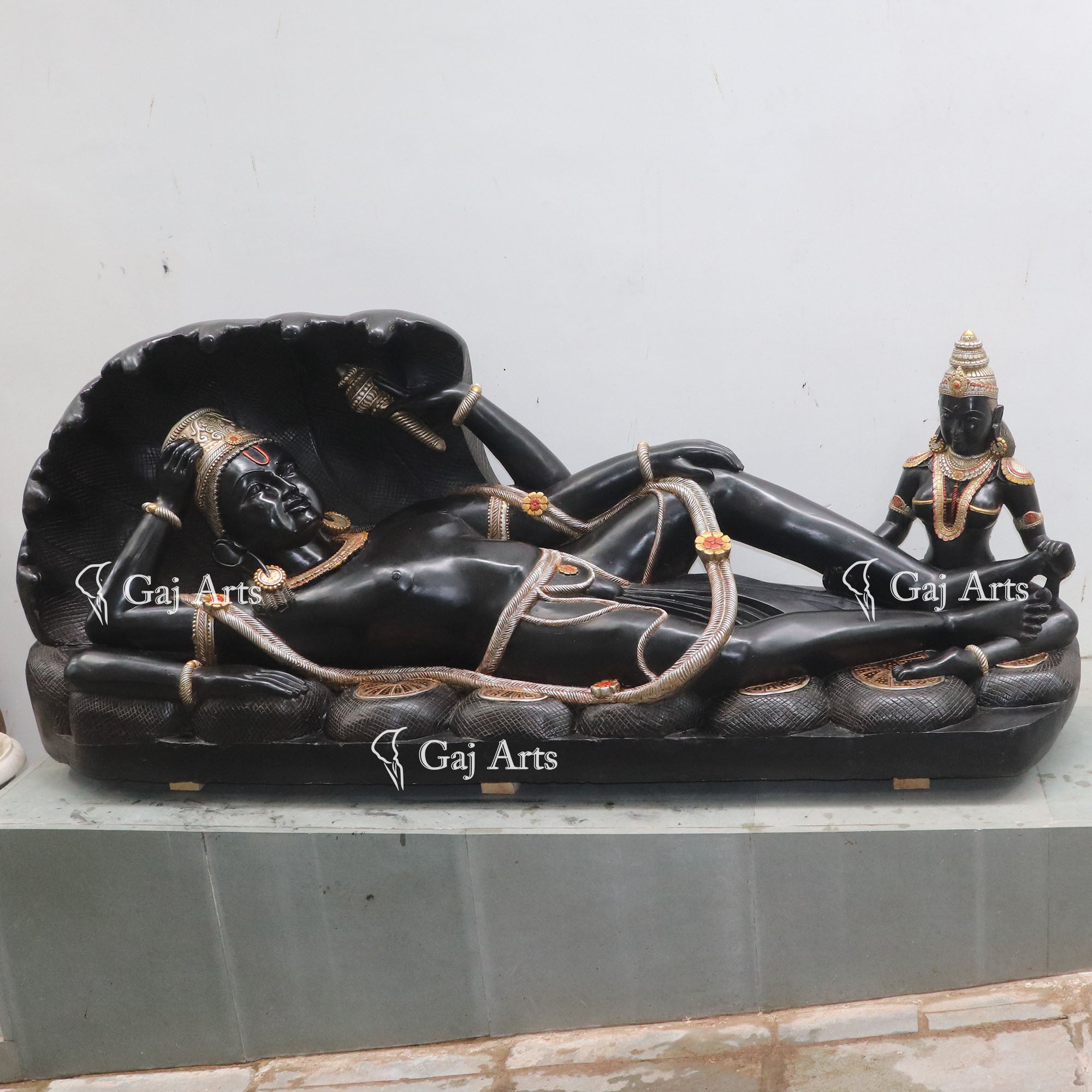 Marble Vishnu Ji Statue | 96 Inch