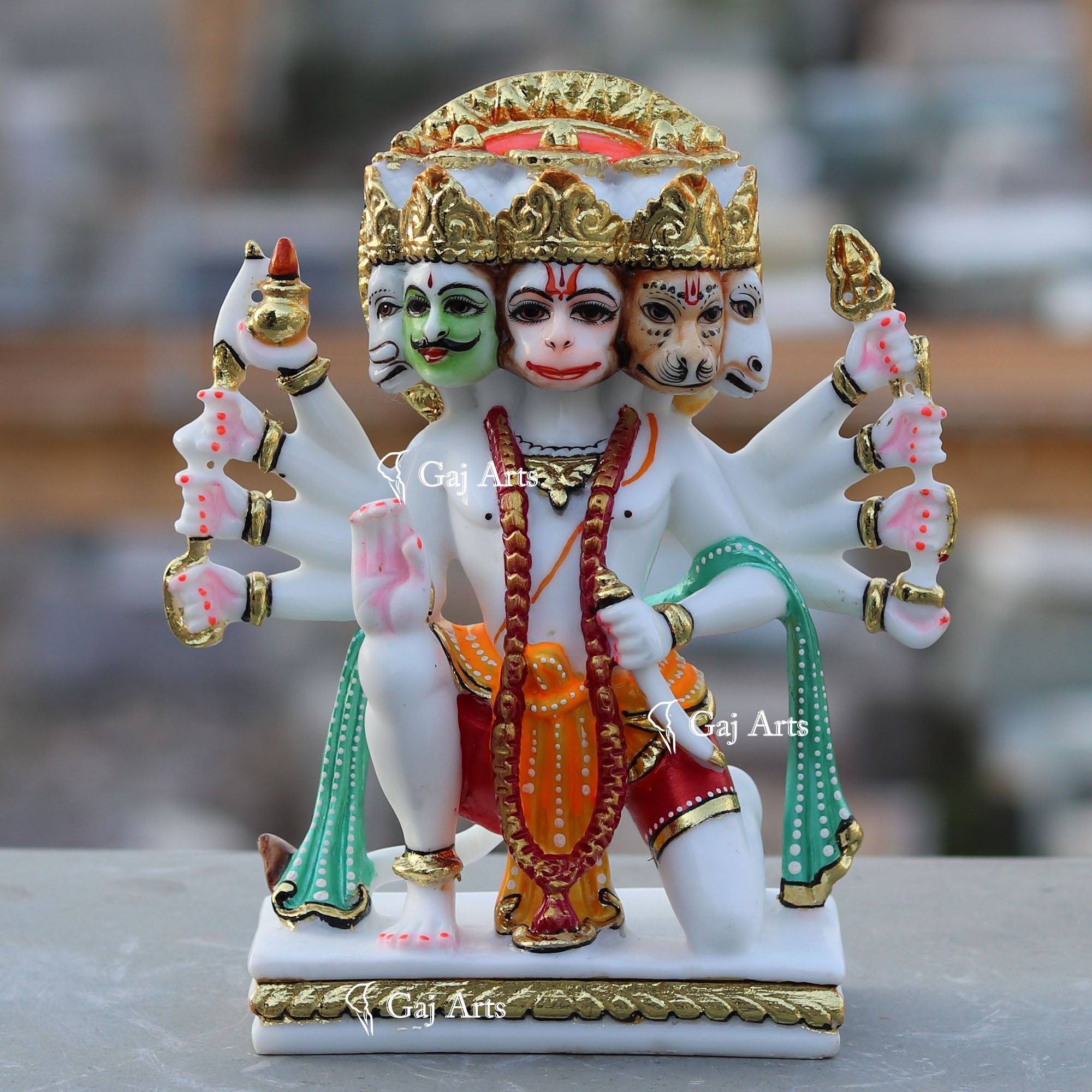 Panchmukhi Hanuman Ji Idol | 9 Inch