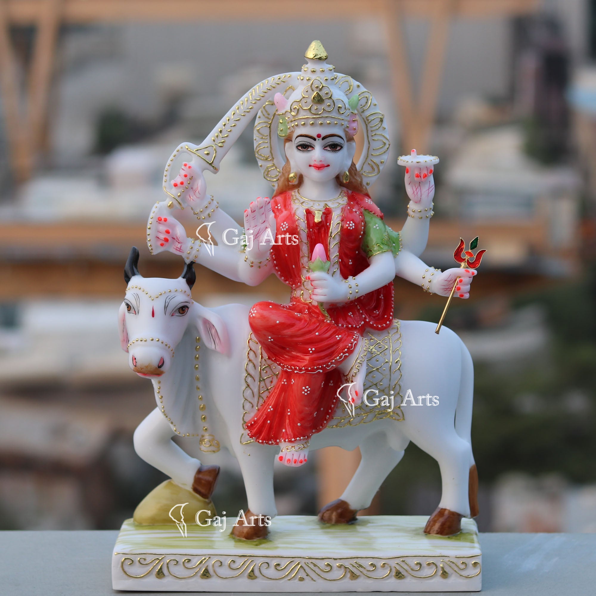 White Marble Umiya Maa Idol | 18 Inch
