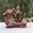 Bastar Dhokra Art Krishna Riding 9"