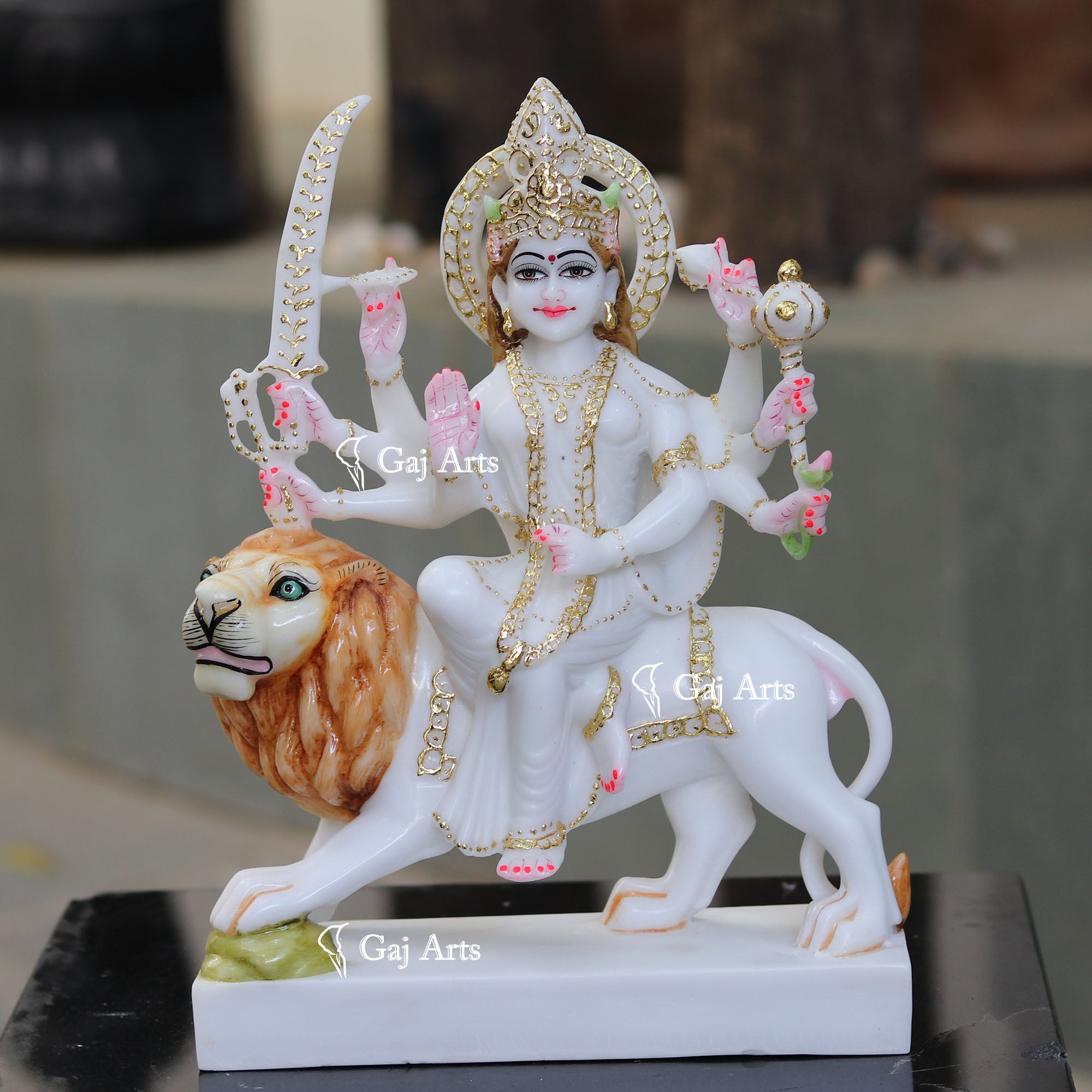 Durga Maa Marble Idol | 15 Inch