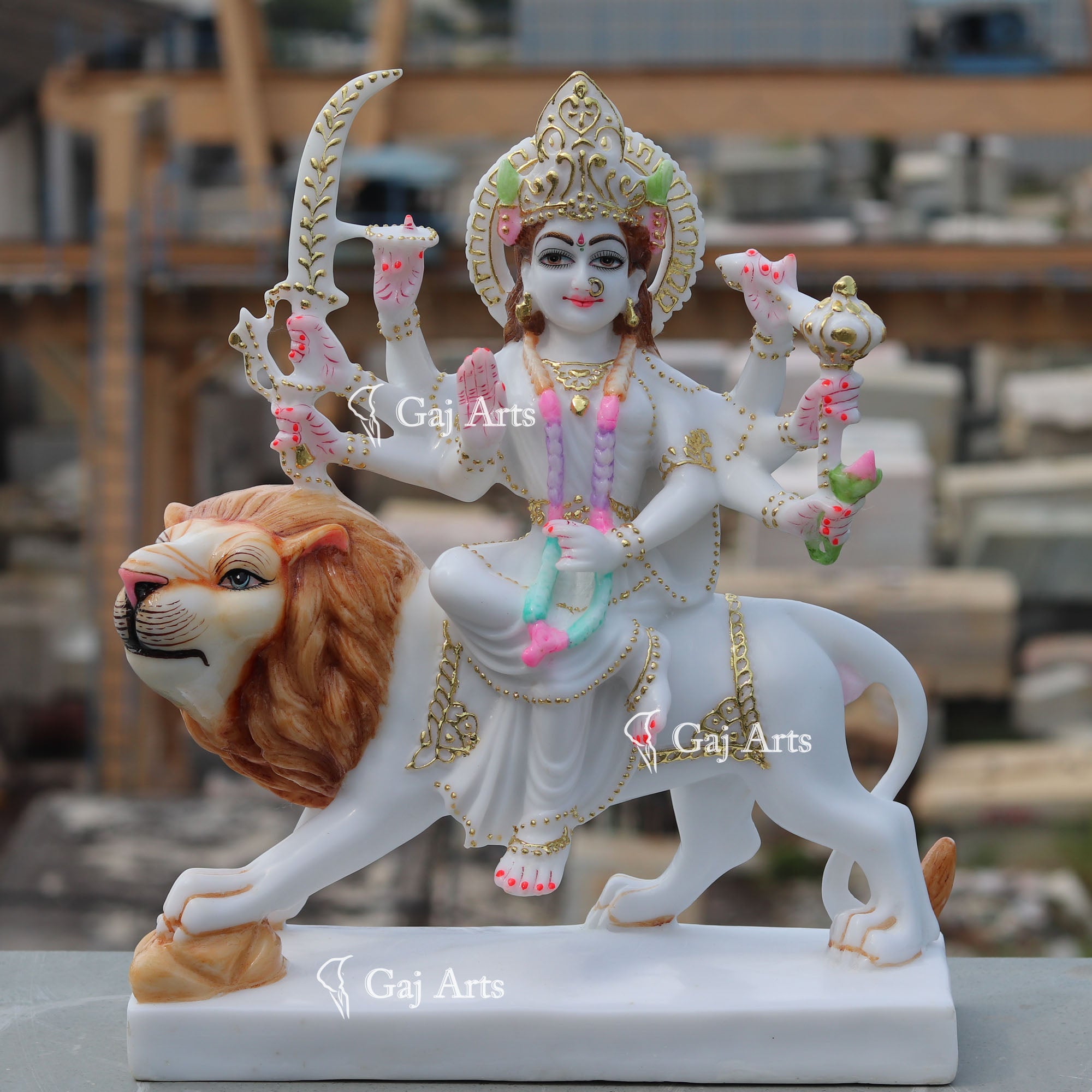 Durga Maa Marble Idol | 18 Inch