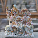 White Marble Shiv Parivar Statue | 12 Inch