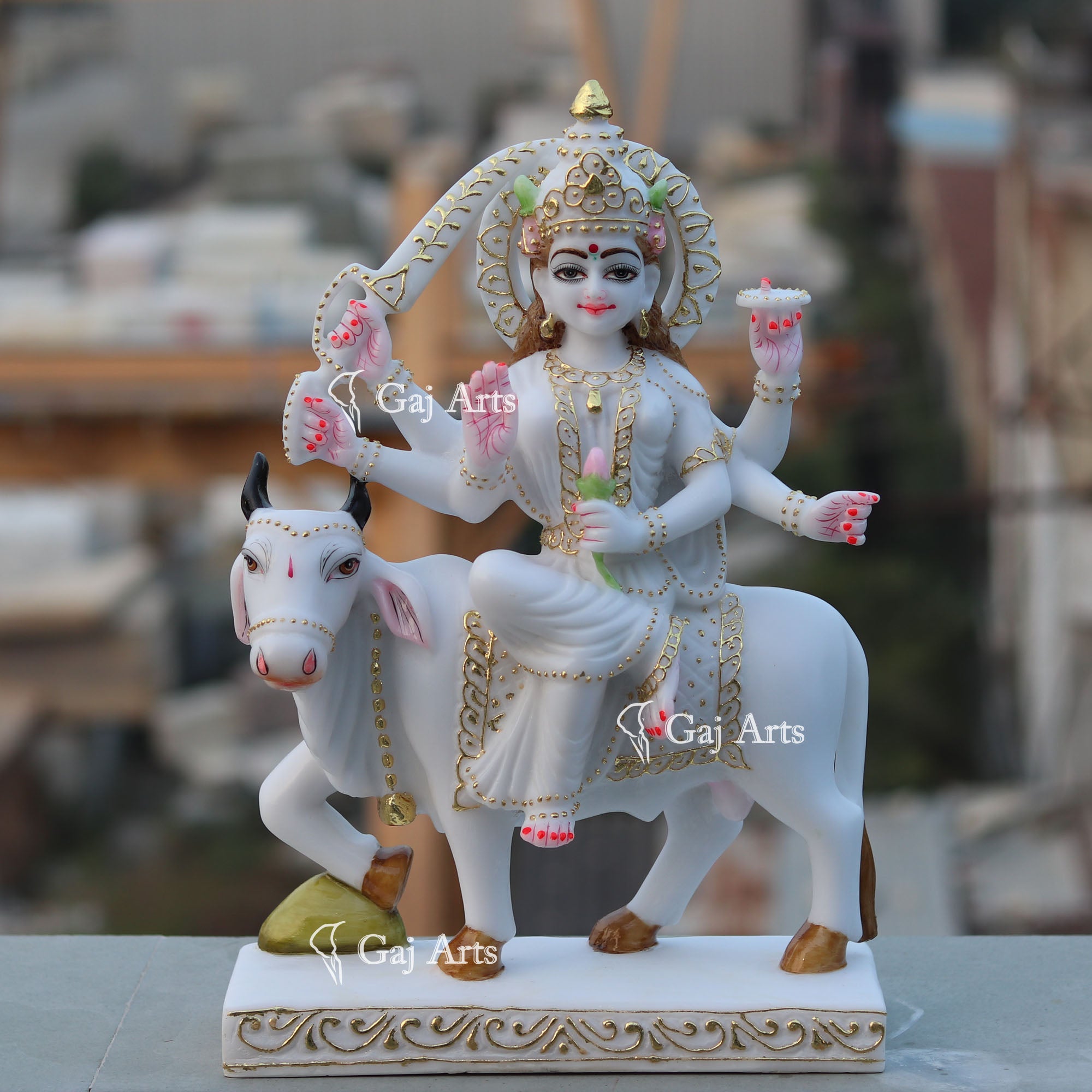 White Marble Umiya Maa Idol | 18 Inch