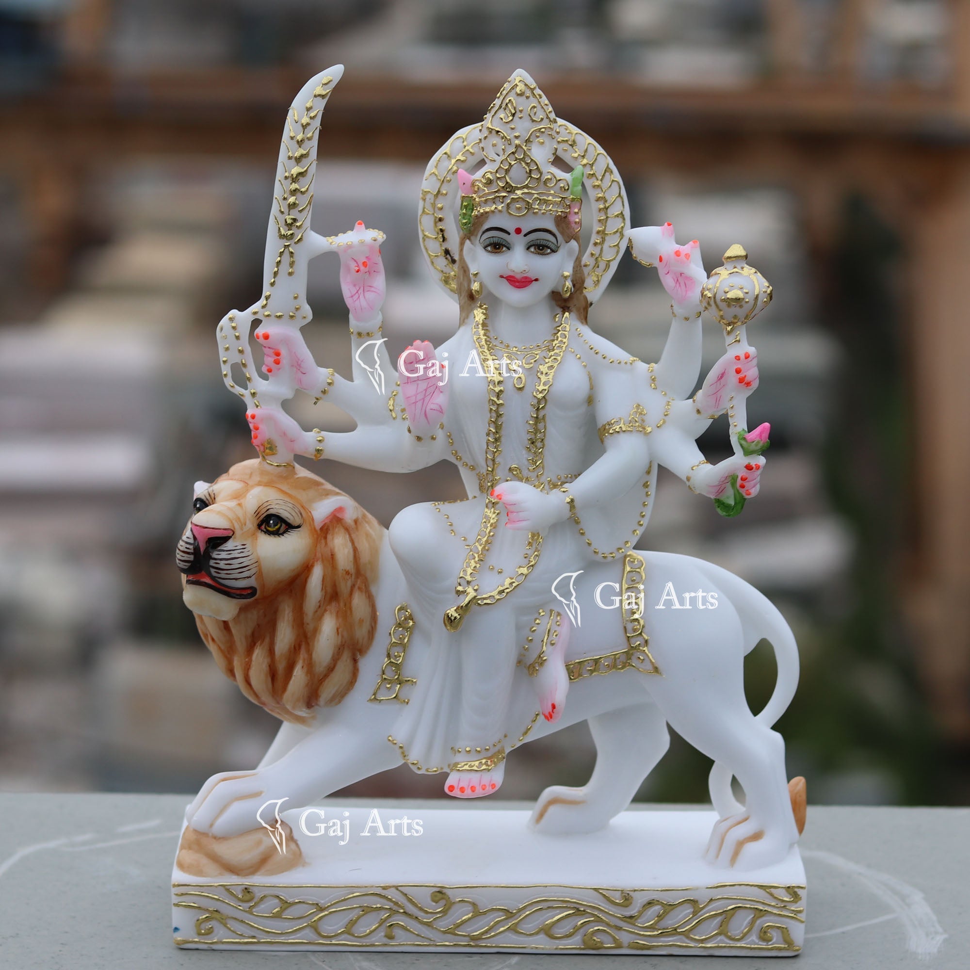 Marble Durga Maa Statue | 12 Inch