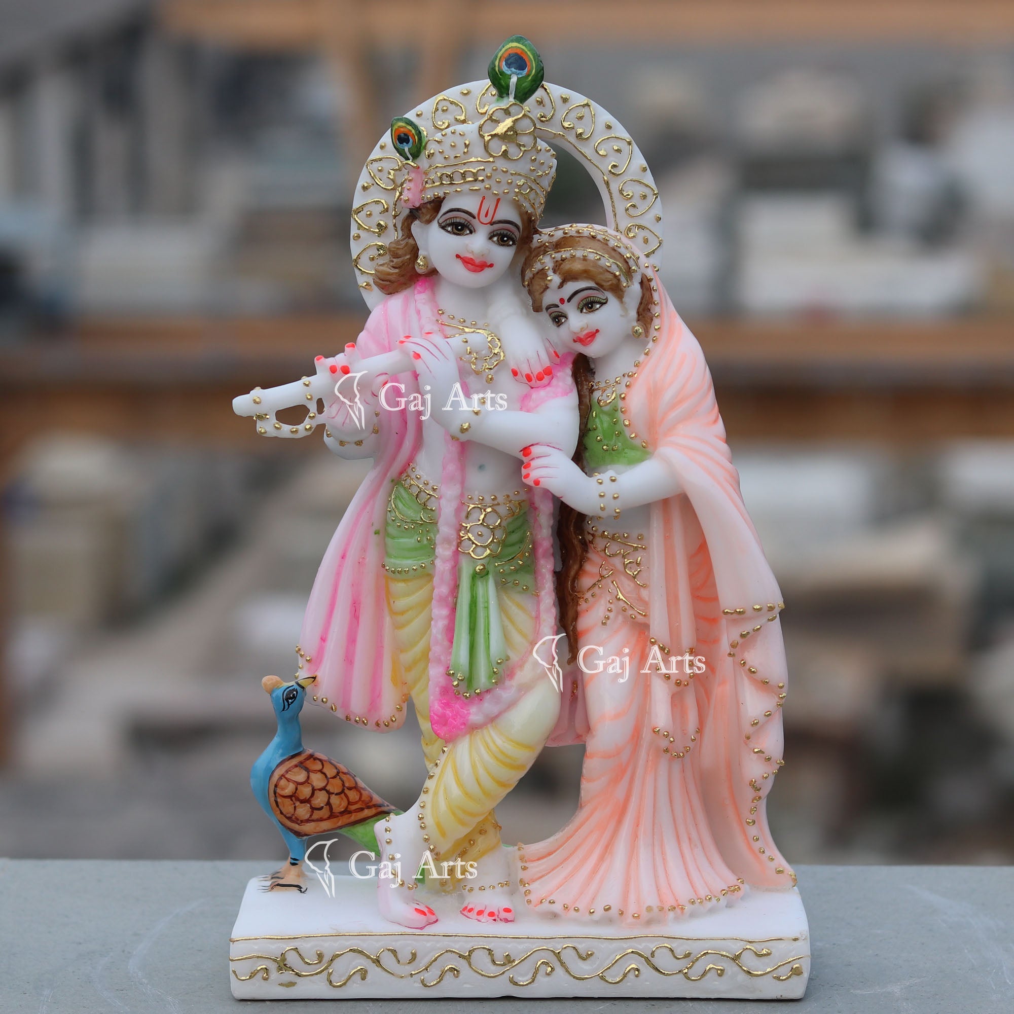 Marble Radha Krishna Jodi | 12 Inch