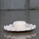 Marble Flower Bowl 9”